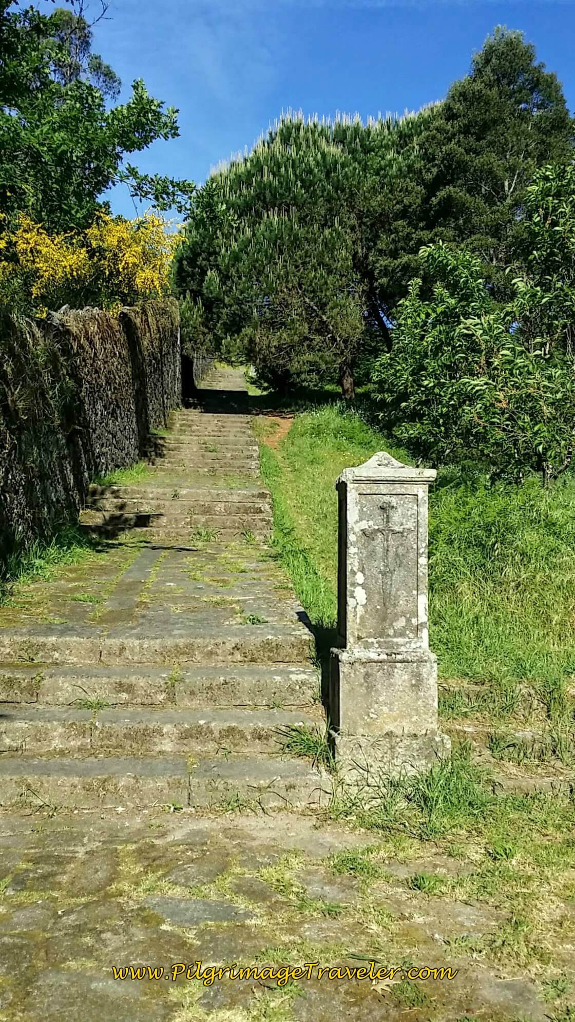 More Stairs to Santiaguiño do Monte in Padrón on Day Twenty-Four, Portuguese Way