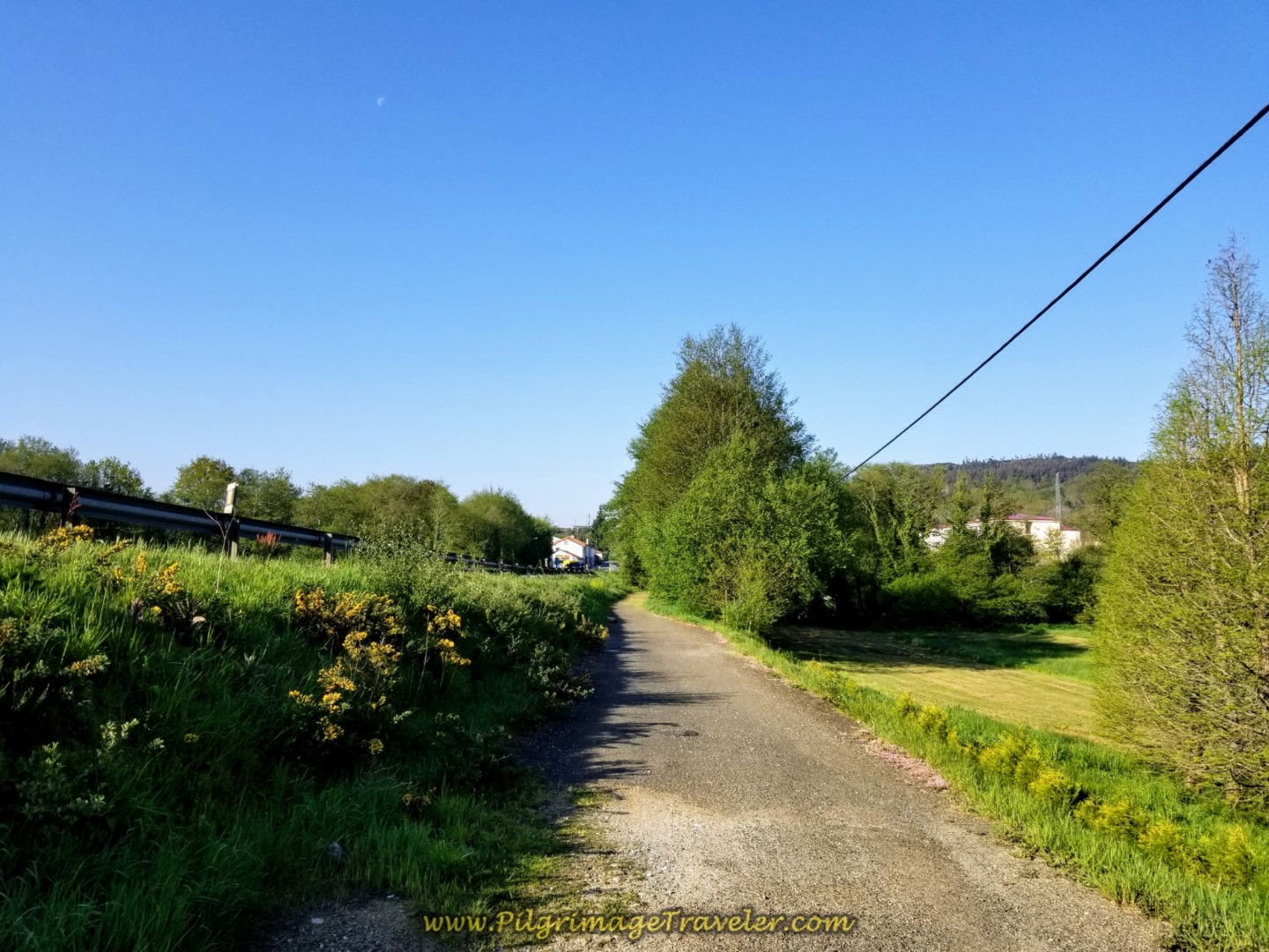 Walk Alongside the N-550 on Day Eight of the Camino Inglés Walk Alongside the N-550 on Day Eight of the Camino Inglés