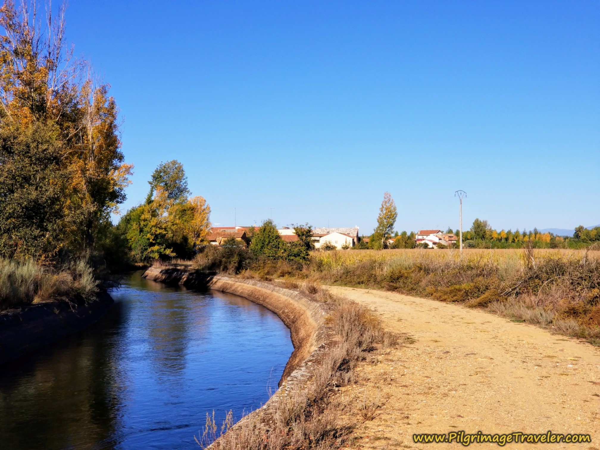 Next Town of Olleros de Tera in Sight on the Camino Sanabrés from Santa Marta de Tera to Rionegro del Puente