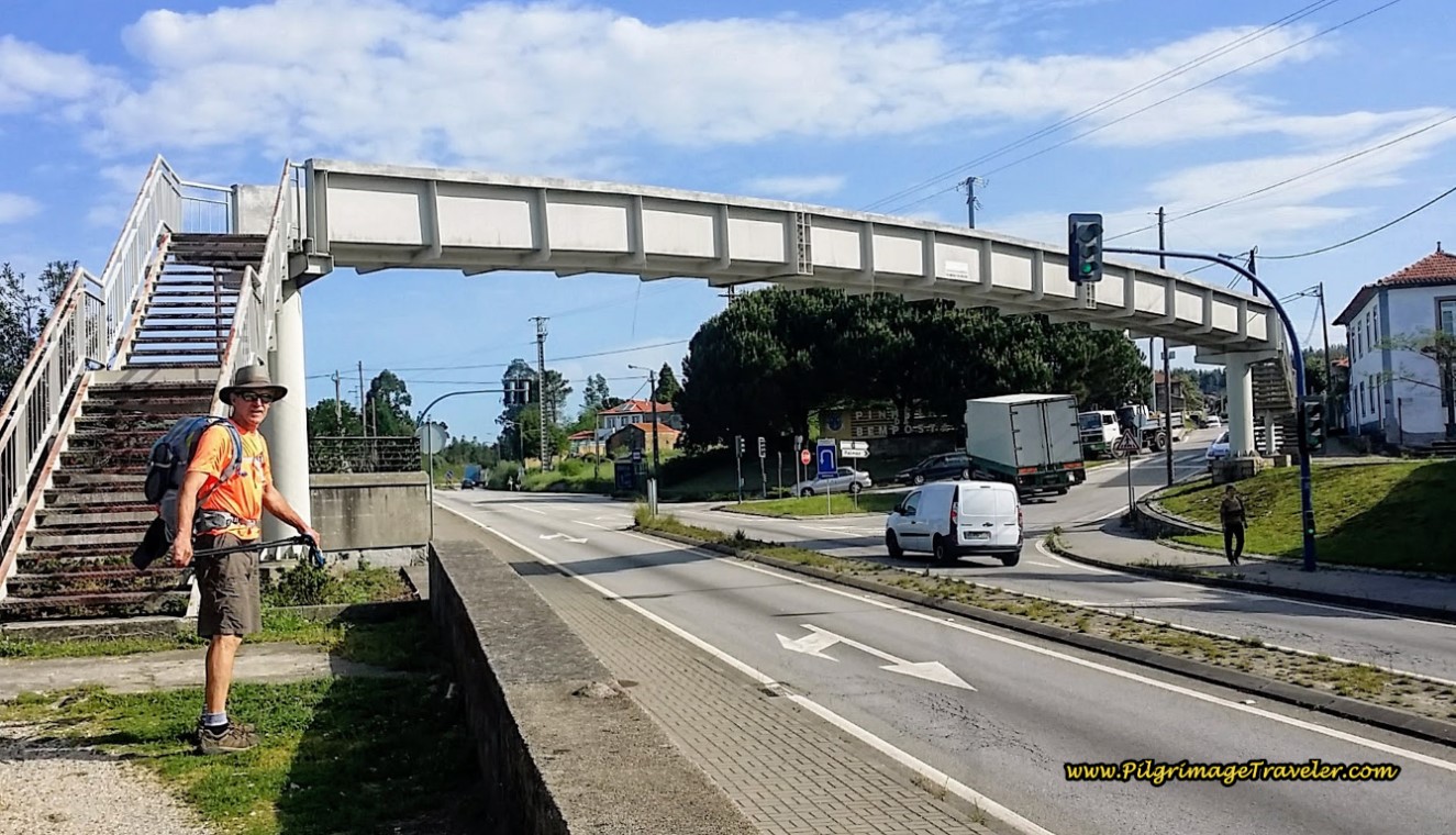 Up and Over the N1 on Pedestrian Bridge