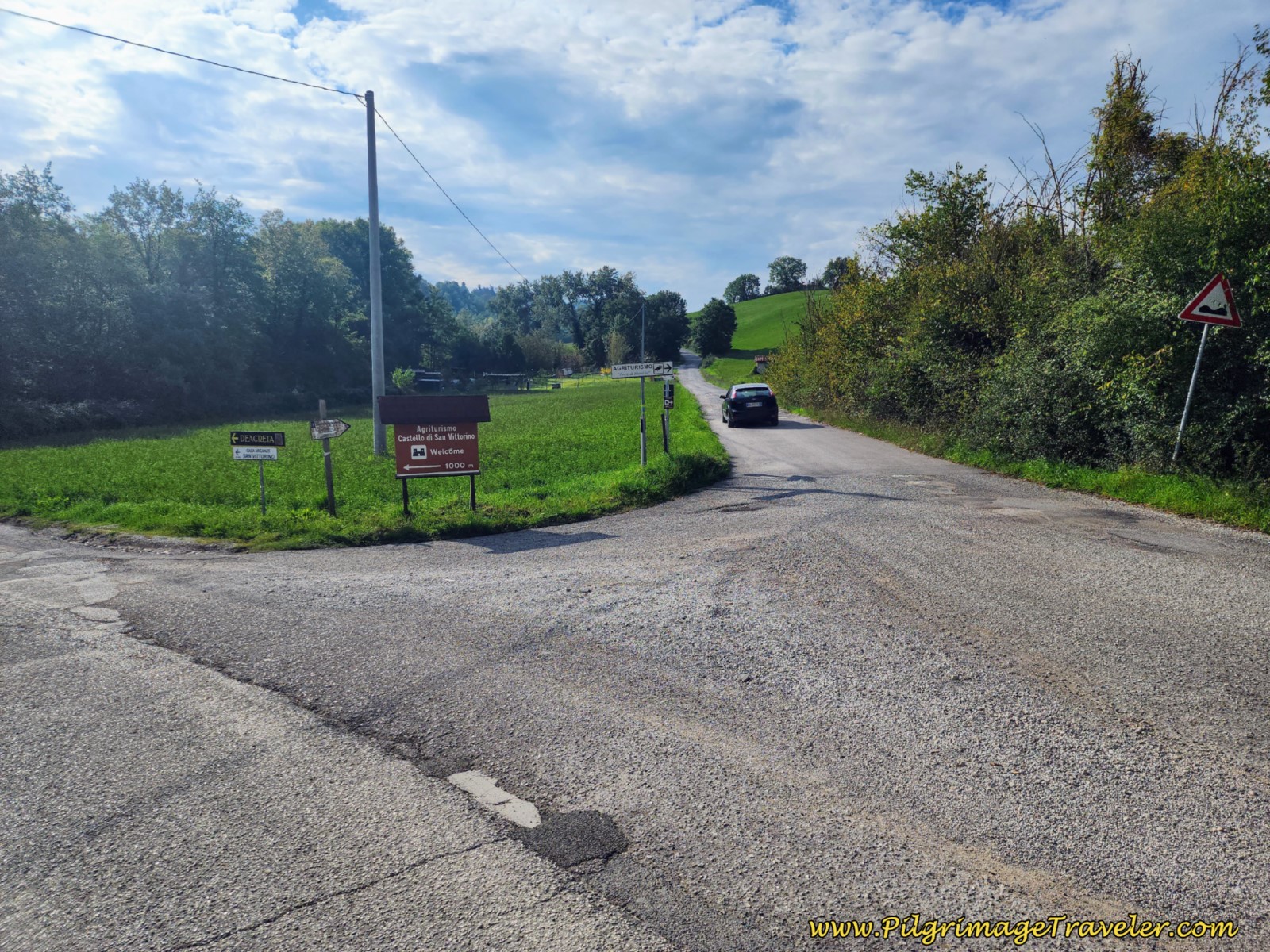 Turn Left Toward Agriturismo Ponte di Riocchio