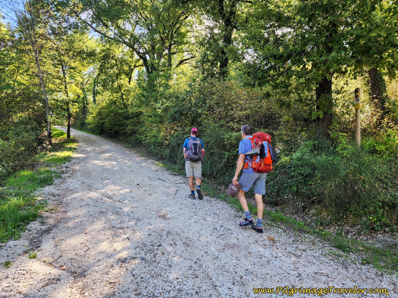 Continue Climb on Path on day four of the Way of St. Francis from Sansepolcro to Citerna.
