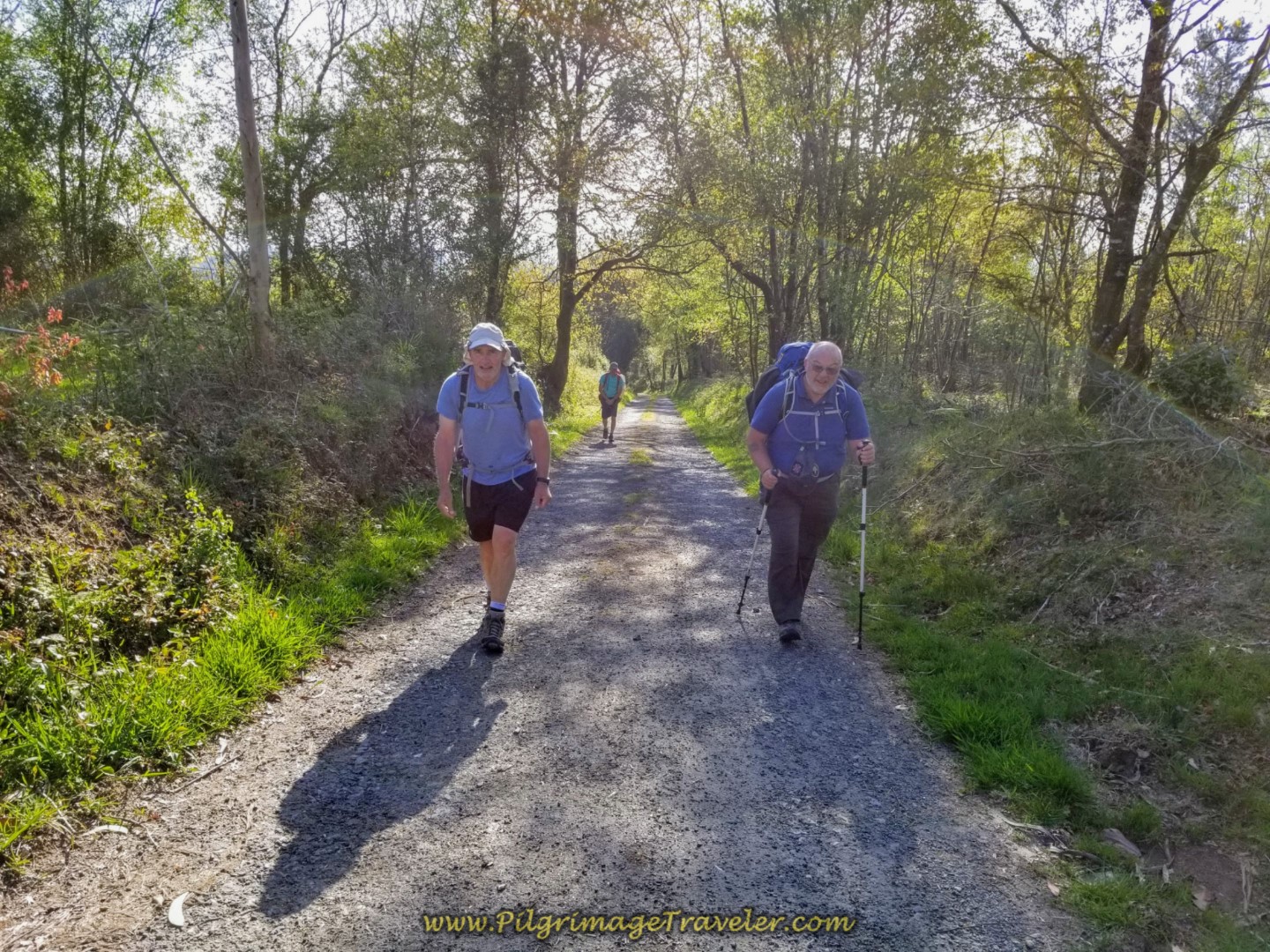 Rob and Steve Continue the Climb on day six of the Camino Inglés