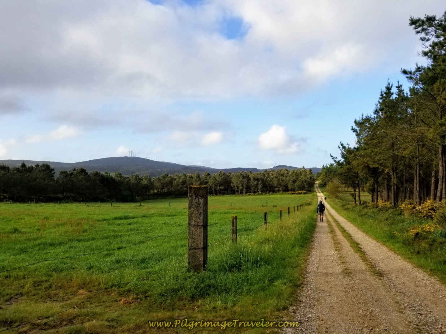 Long Gravel Lane Past the Cruceiro