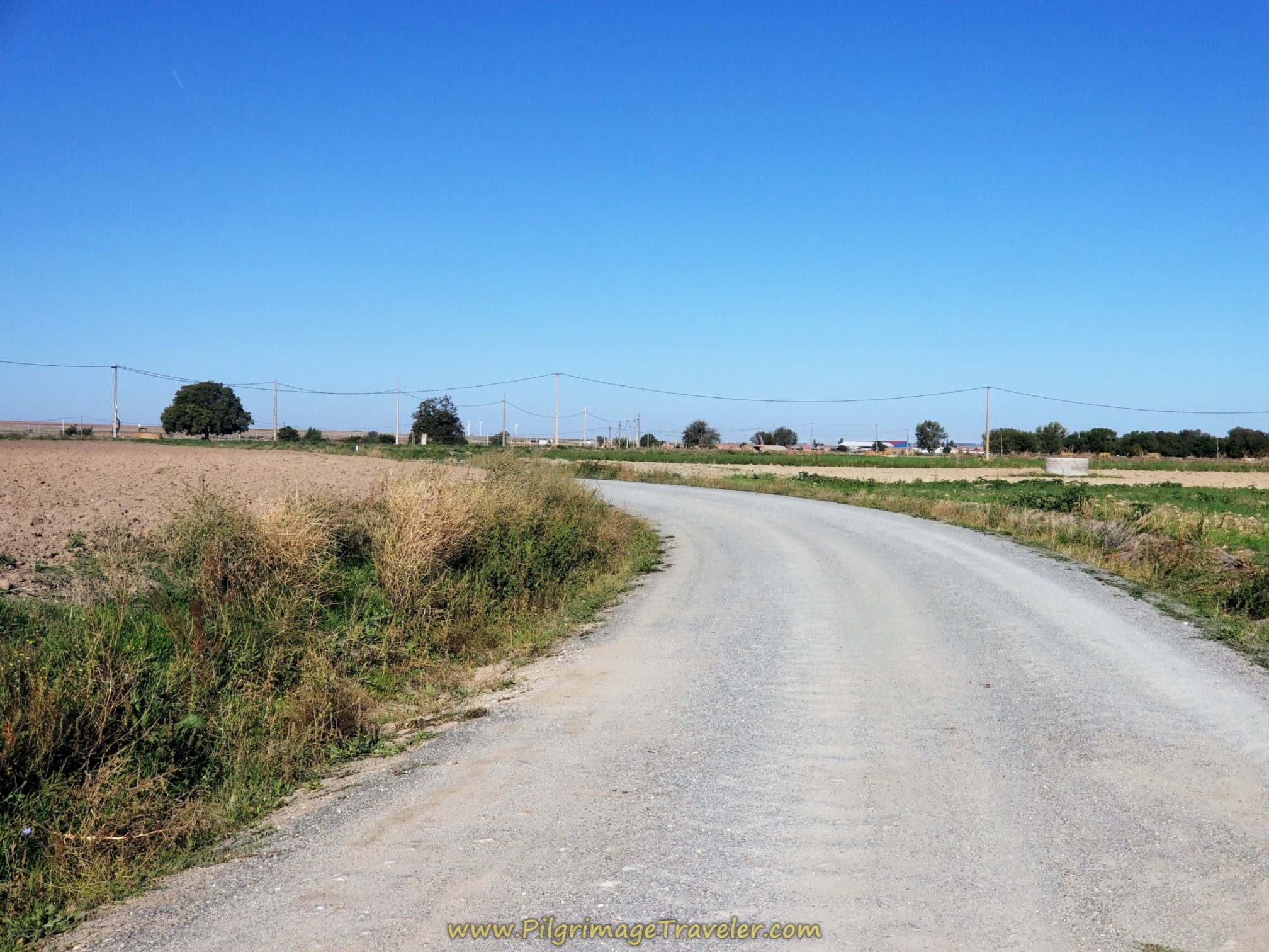 Road to Tordillos on day five of the Camino Teresiano.