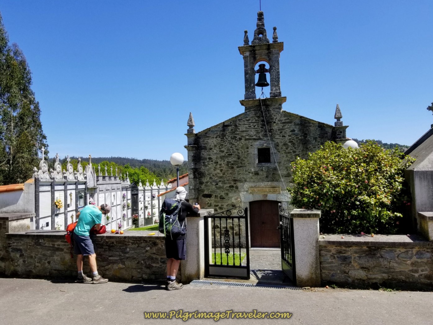 Rest Break at the Parroquia San Esteban De Cos on day five of the English Way