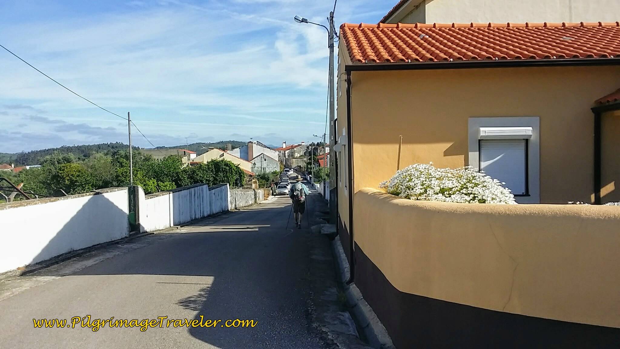 Entering Calvinos, Portugal on the Camino
