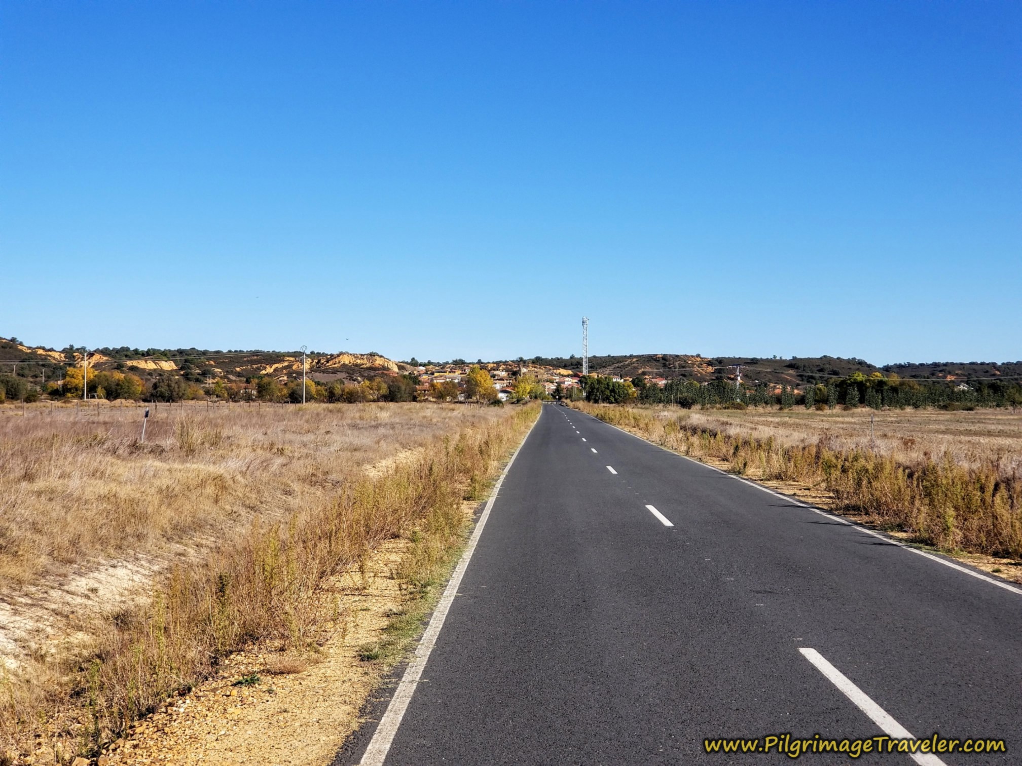 Follow ZA-120 Into Villanueva de las Peras Follow ZA-120 Into Villanueva de las Peras