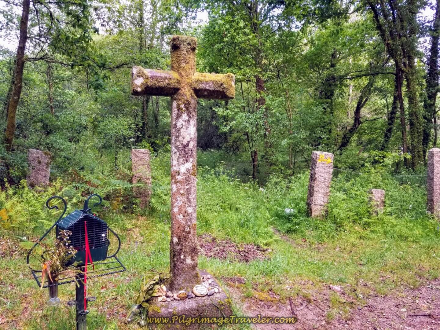 The Cruz de San Telmo on day twenty on the central route of the Portuguese Camino