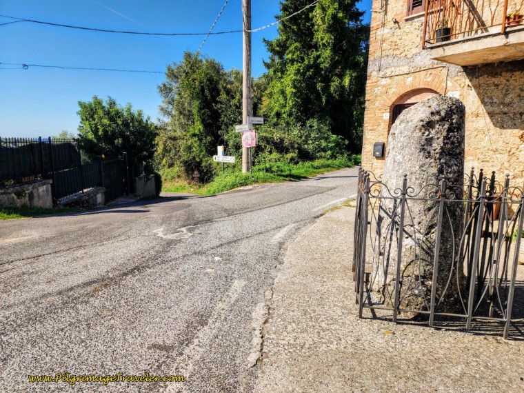 Way of St. Francis: Day Nineteen, Rieti to Poggio San Lorenzo - Roman Miliaria in Colonetta at Crossroads