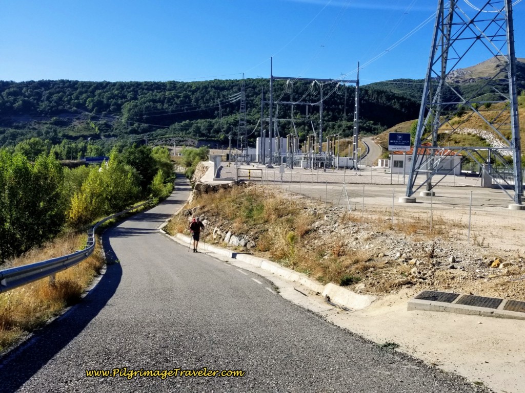 Walk Up Hill By Electric Substation