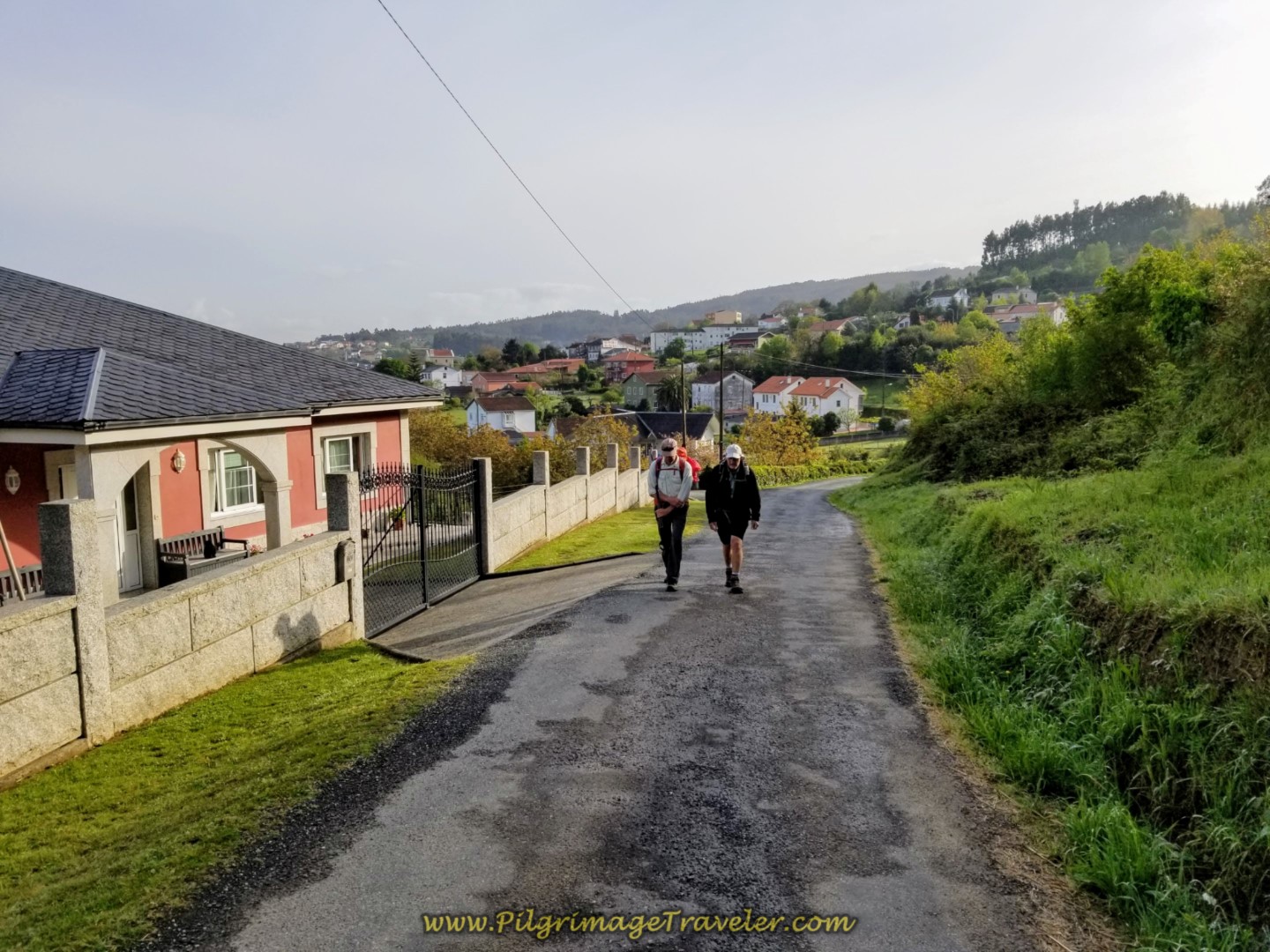 Real Climb Begins After Leaving Chamoso on day two of the Camino Inglés