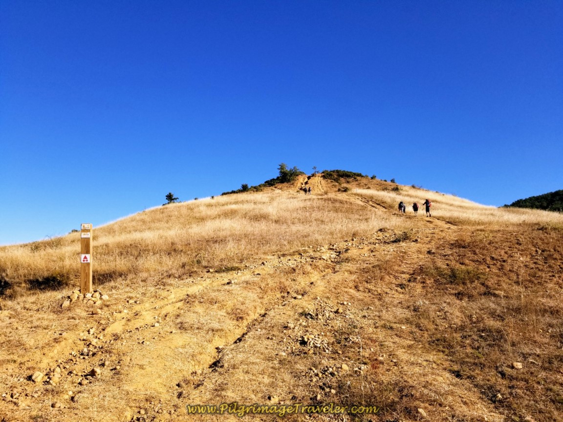 Pilgrims Climbing the Short Steep Hill Ahead