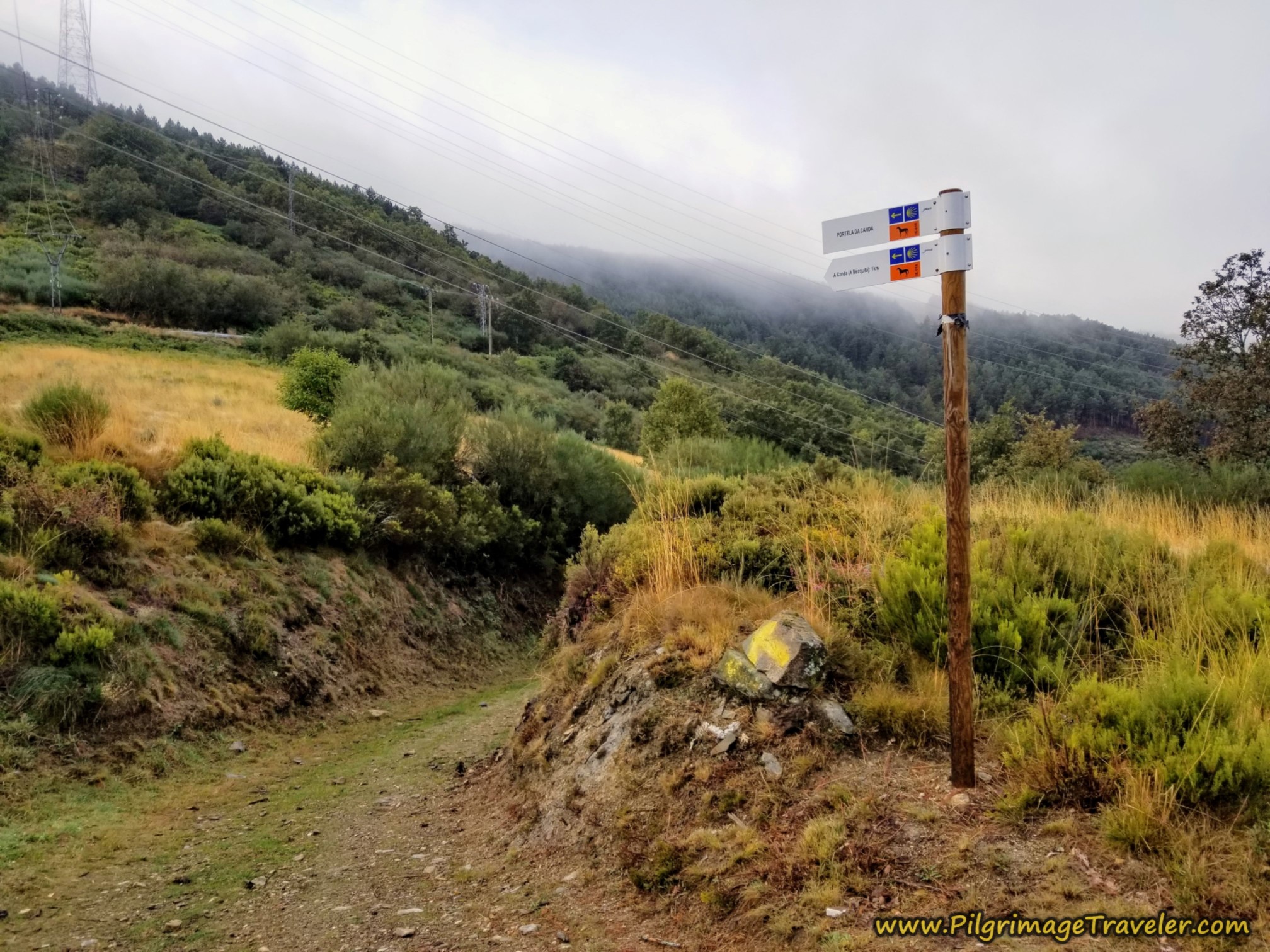This Way Down from the Alto da Canda on the Camino Sanabrés from Lubián to A Gudiña