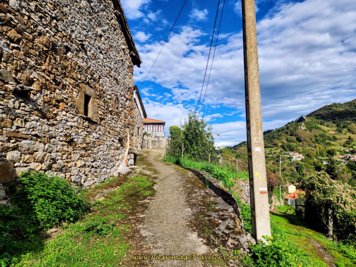 Left Up the Hill in Fresneo