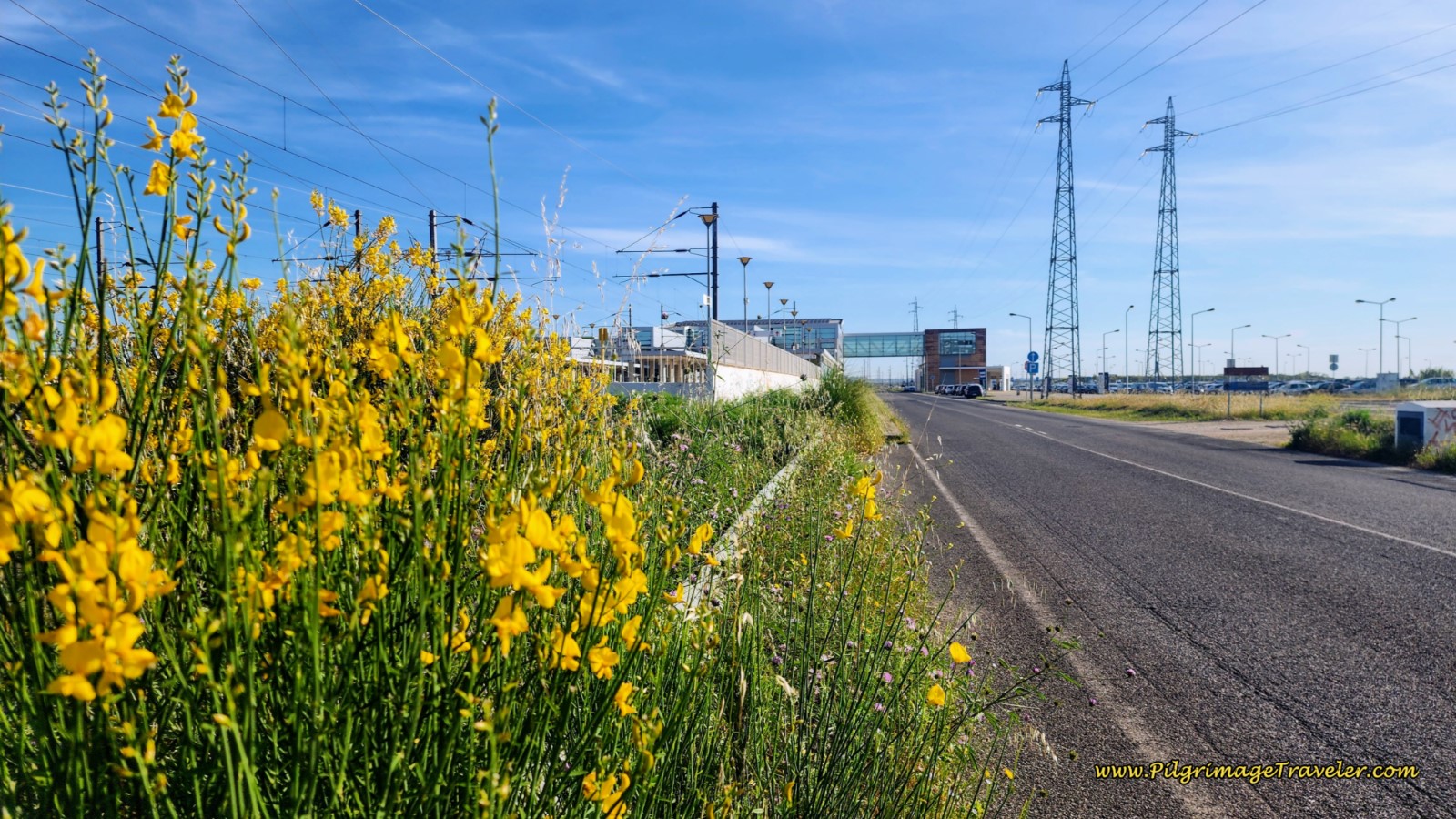 Walking Towards Castanheira do Ribatejo Train Station on the Estrada do Apeadeiro