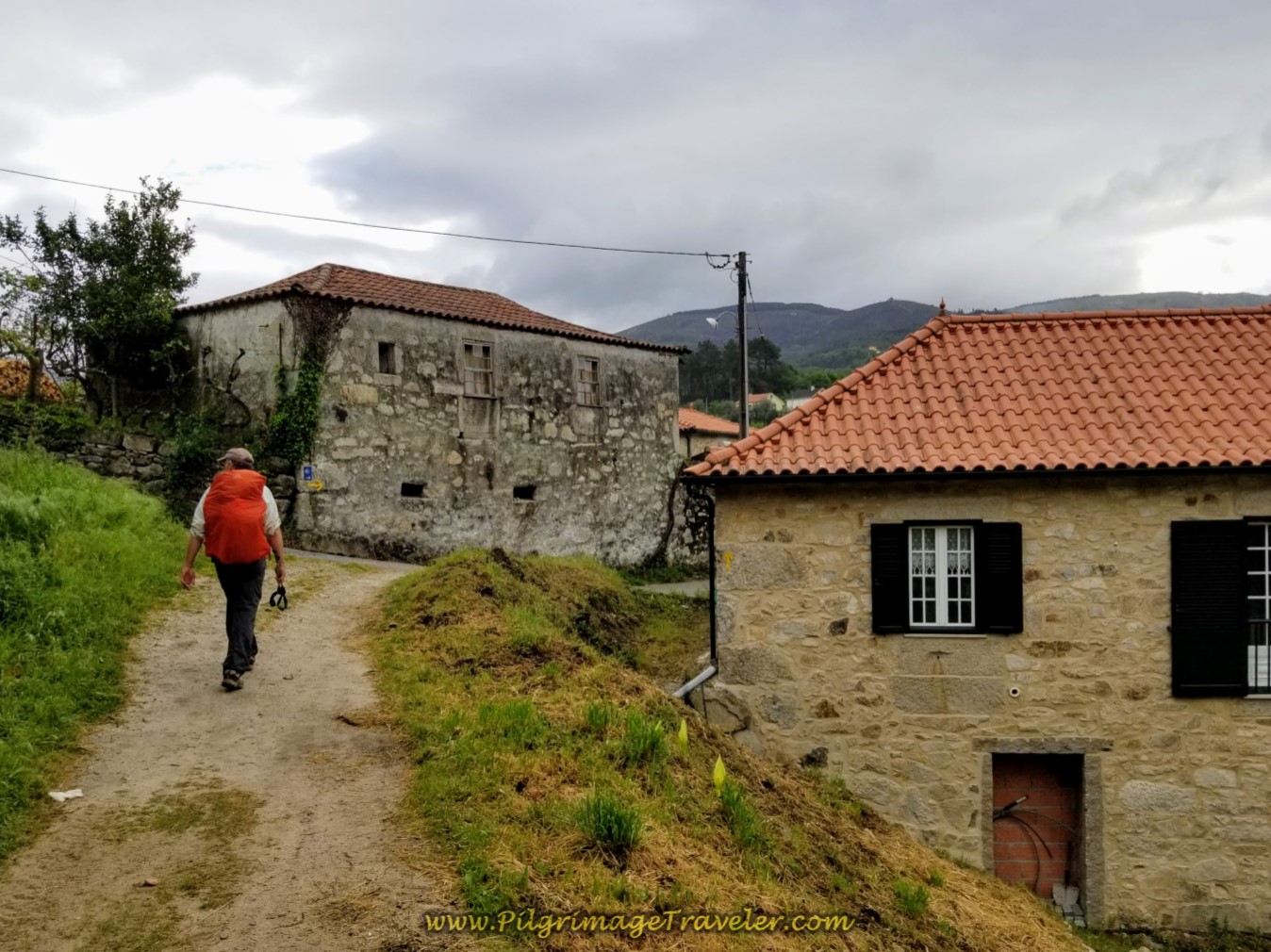 Leaving the Forest for the Town of Arco on day eighteen on the Central Route of the Portuguese Camino