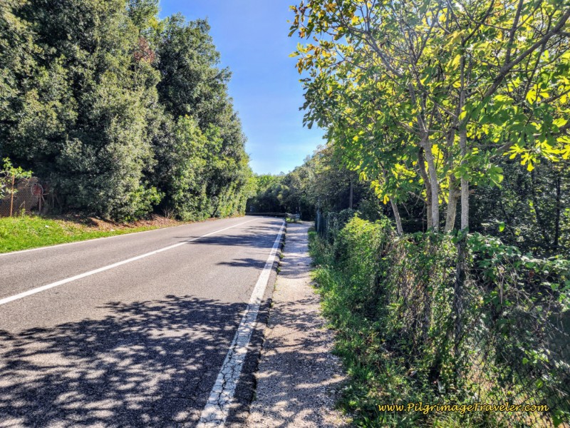 Way of St. Francis: Day Sixteen, Macenano to Piediluco - Along the SR79 Highway Leaving Le Marmore