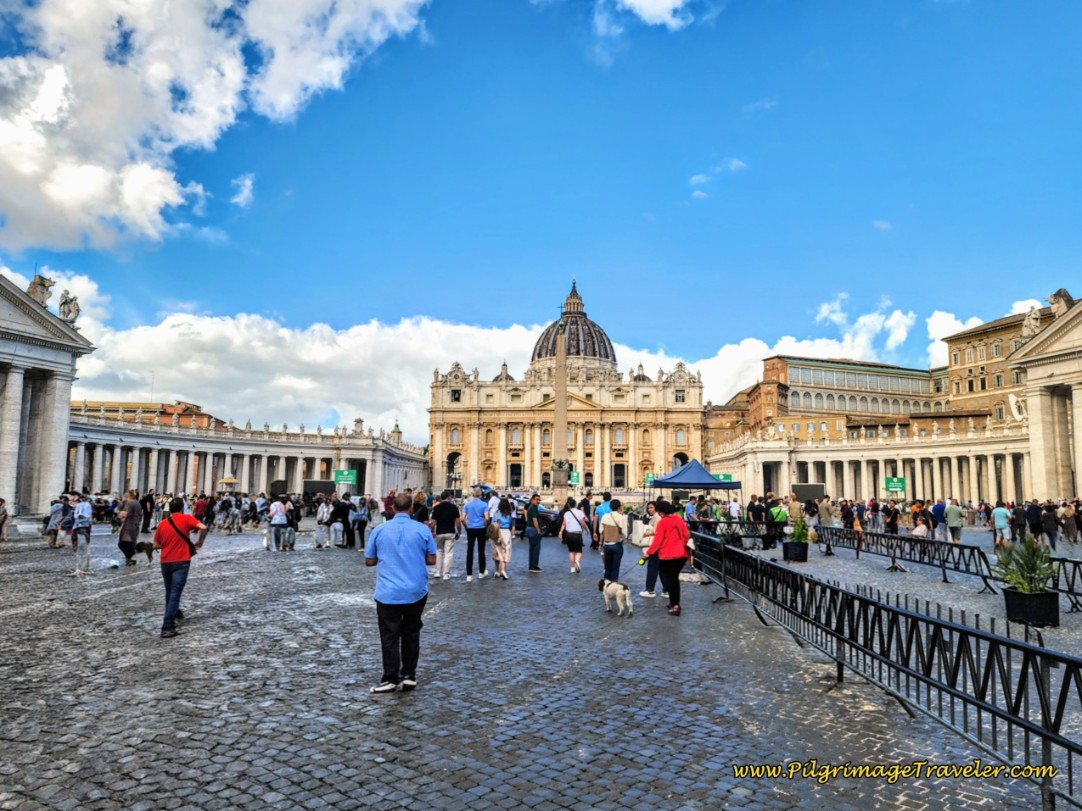 Way of St. Francis: Day Twenty-Three, Monte Sacro to Rome - Colonnade of Embracing Arms
