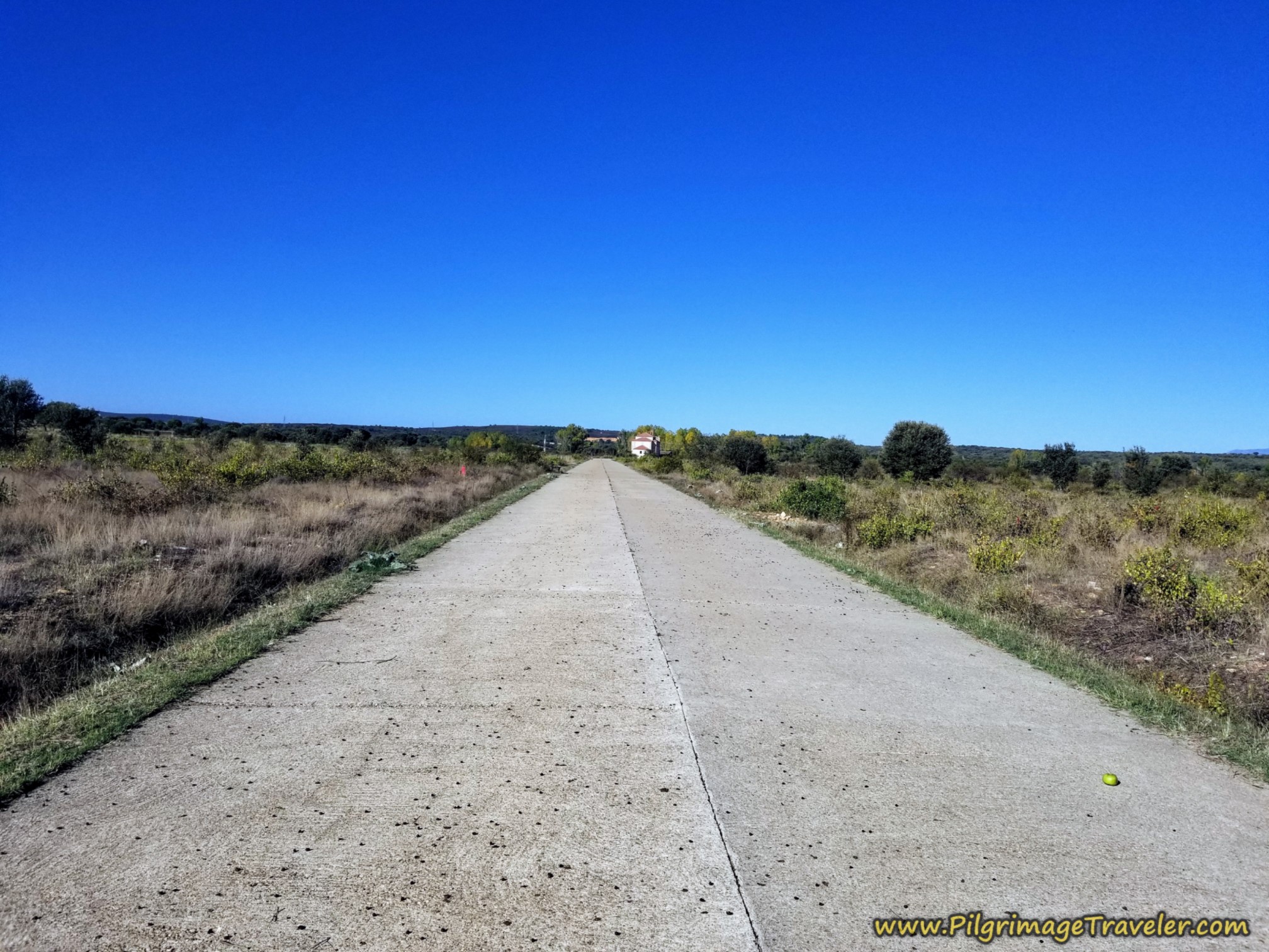 Long Concrete Road After Olleros de Tera