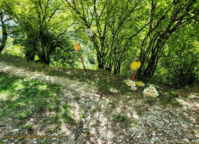 Way of St. Francis: Day Fifteen, Spoleto to Macenano - Turn for the Chiesa di Sant'Antonio Abate