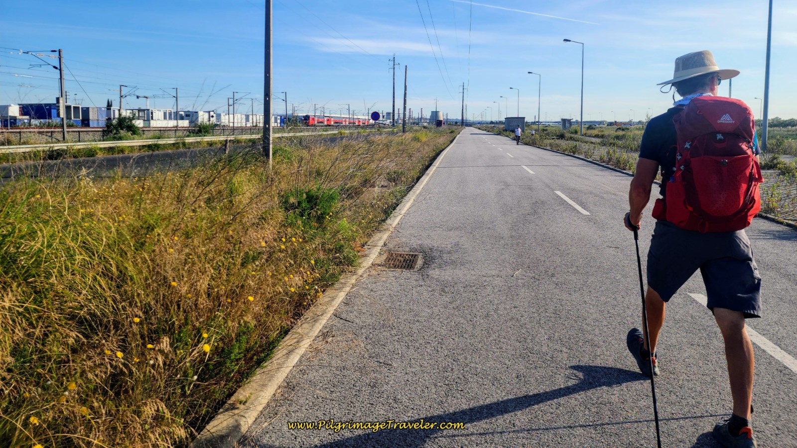 Paved, Barren Road Toward Carregado