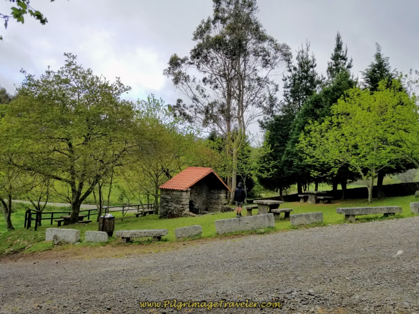 Picnic Area and Fountain by the Neves Chapel