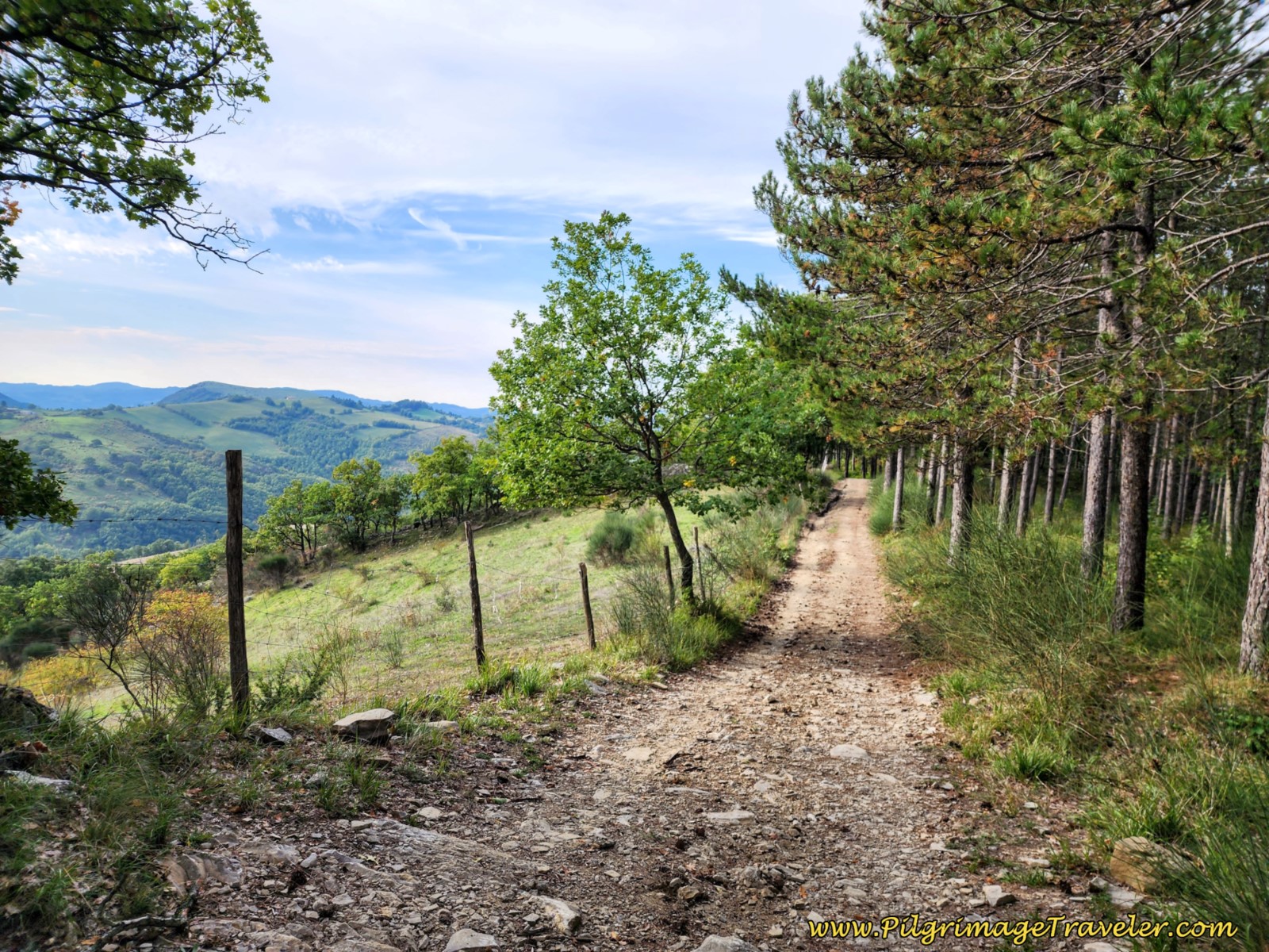 Walking Off the Second Altitude Top, day seven on the Way of St. Francis, from Pietralunga to Gubbio