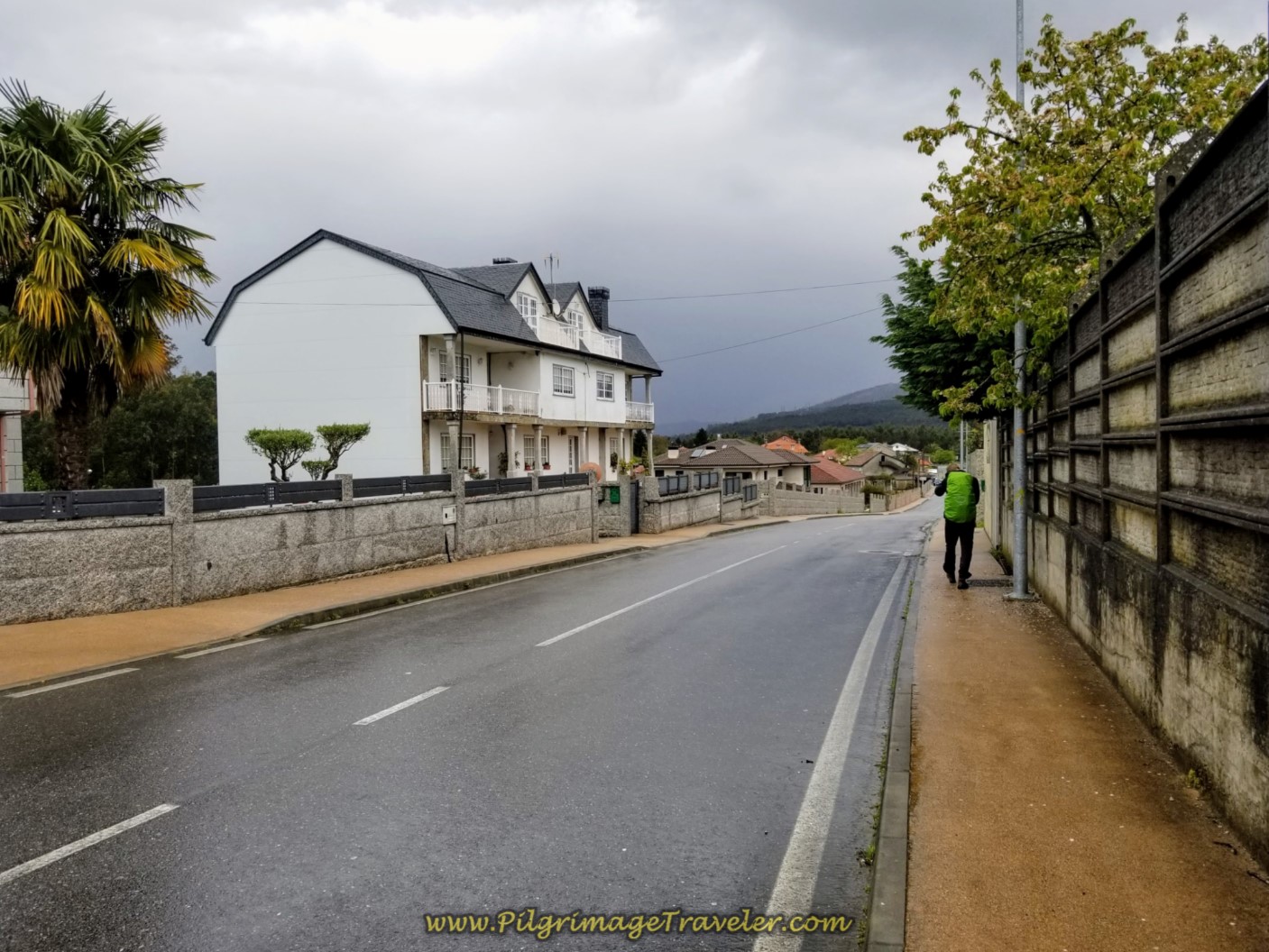Farther along through the Town Vilar de Infesta on day twenty-one of the central route of the Portuguese Camino