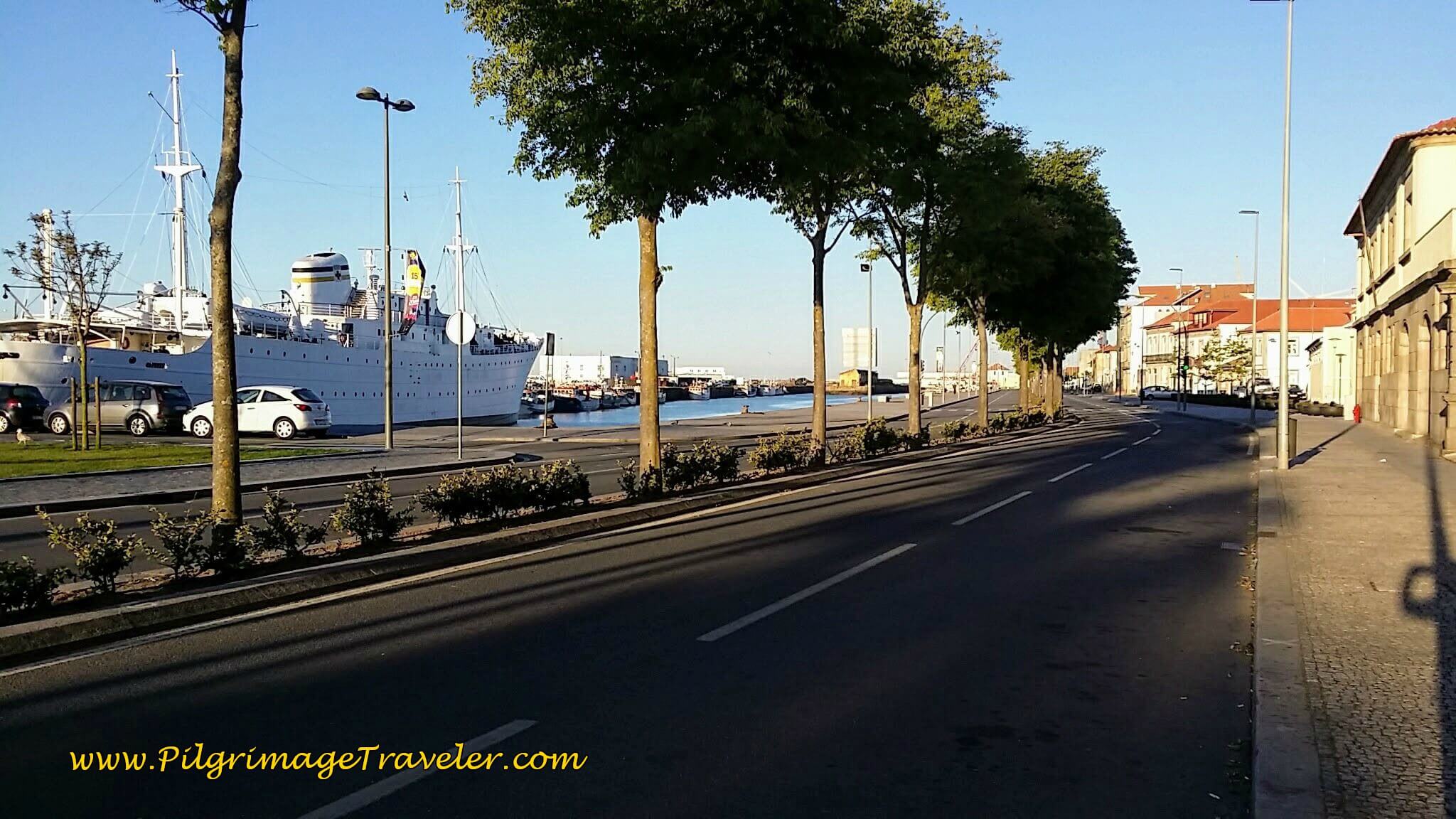 The Harbor along the Rua Alves Cerqueira, Viana do Castelo on day eighteen of the Camino Portugués on the Senda Litoral