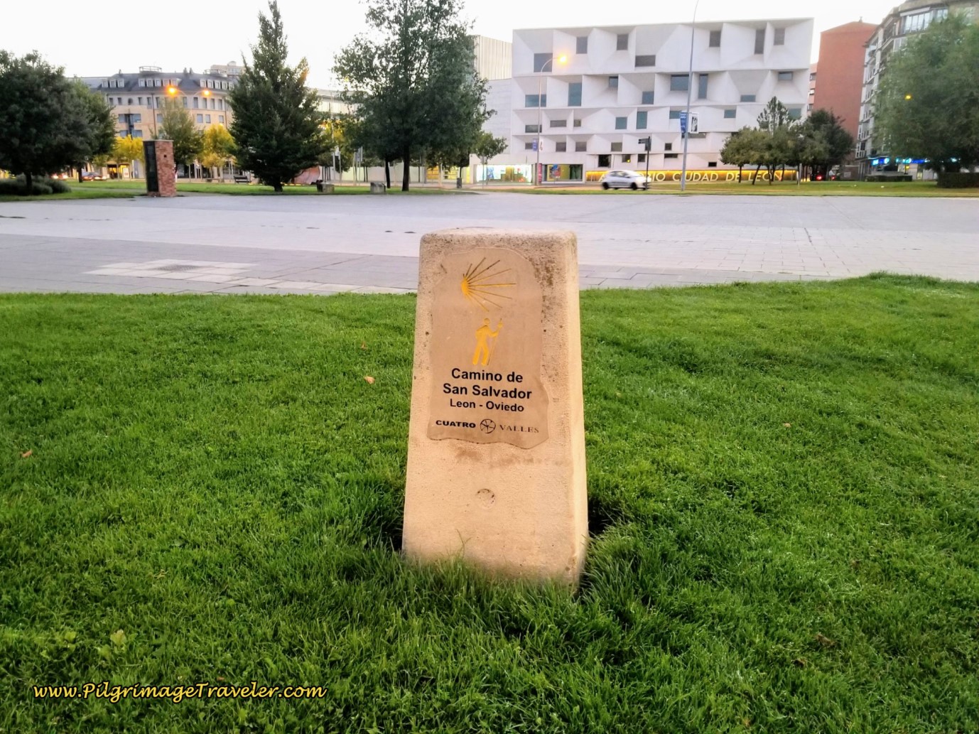 First San Salvador Concrete Waymark