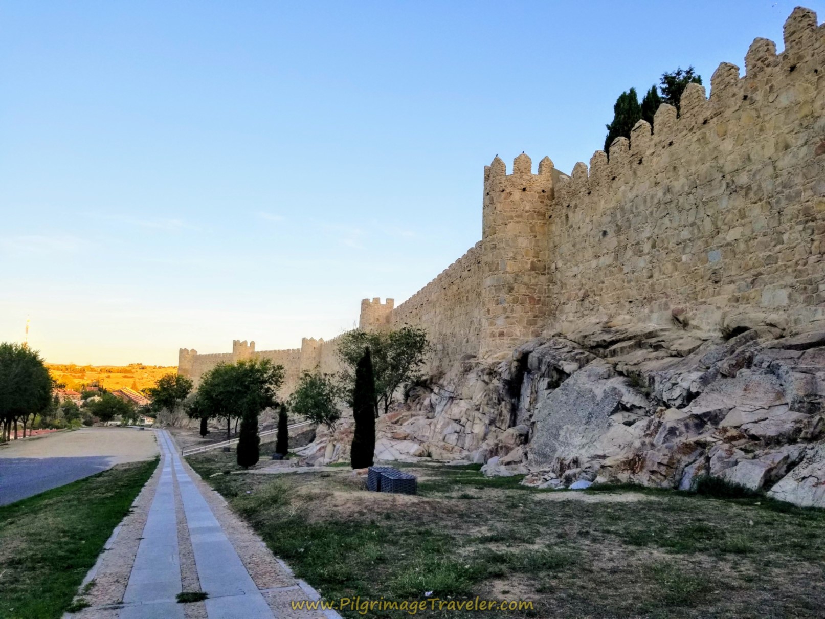 The Camino Teresiano follows along the Ávila fortress walls for about 400 meters of historical fun!