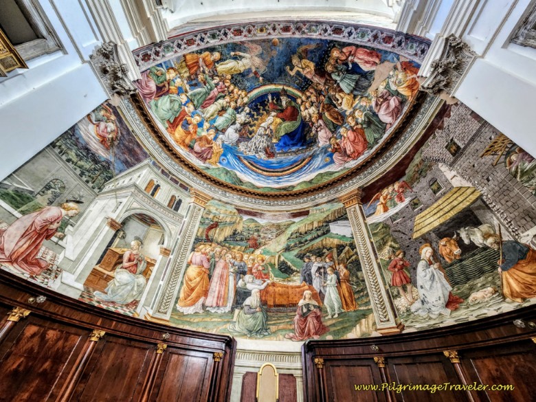 Way of St. Francis: Spoleto, Italy - Close-Up of Frescos, High Altar, Duomo di Spoleto