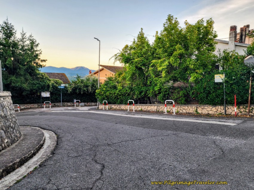 Way of St. Francis: Day Twenty, Poggio San Lorenzo to Ponticelli - Left Turn After Soccer Field