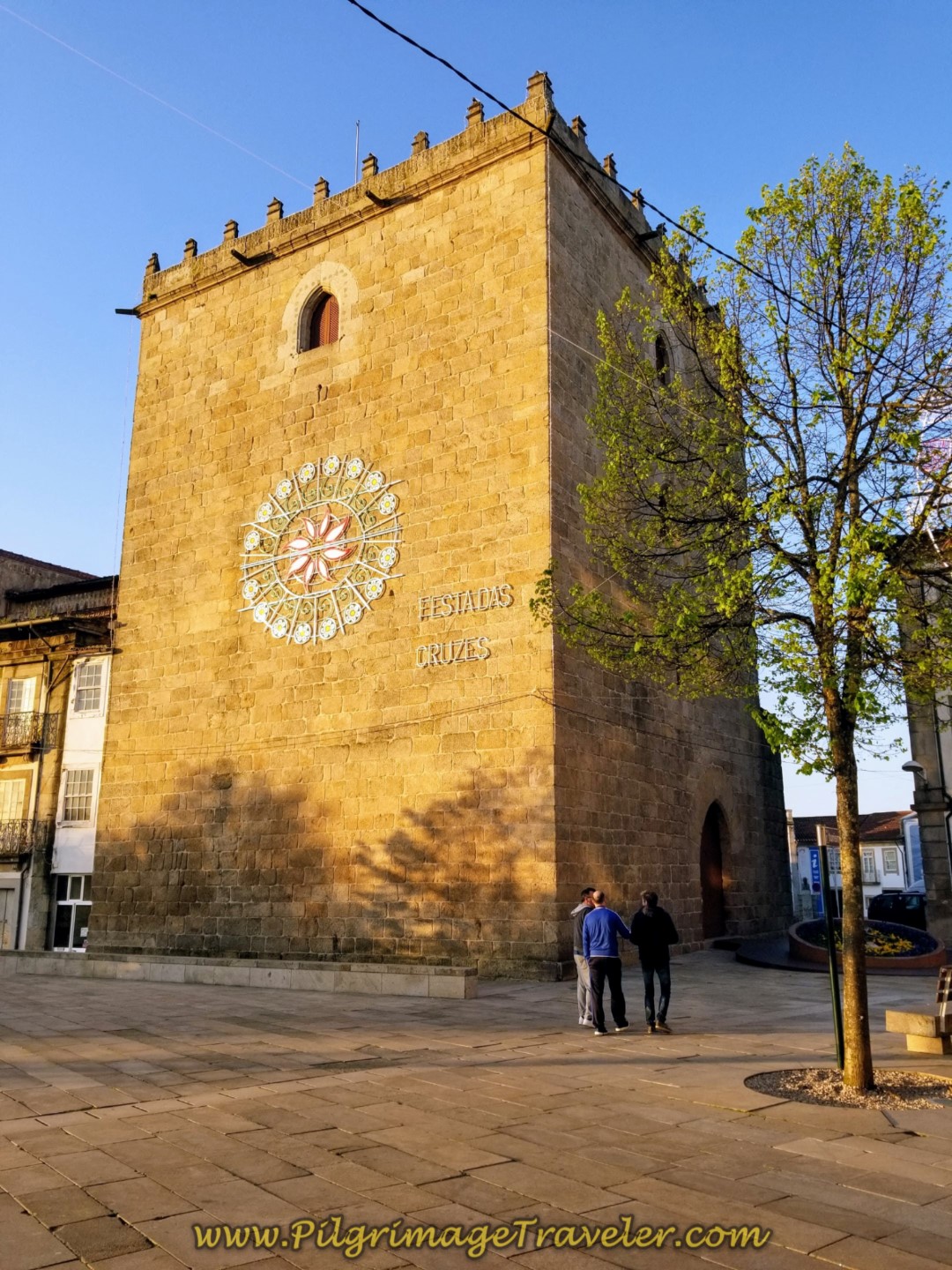 Medieval Tower in Barcelos on day seventeen on the Central Route of the Camino Portugués