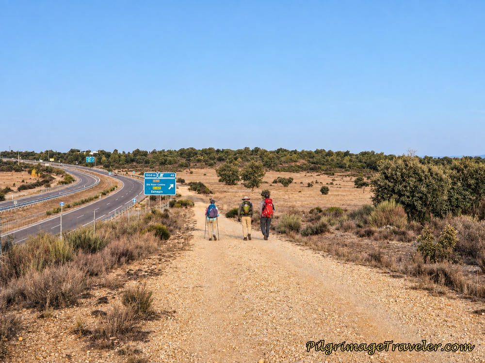 Walking Parallel to the A-52