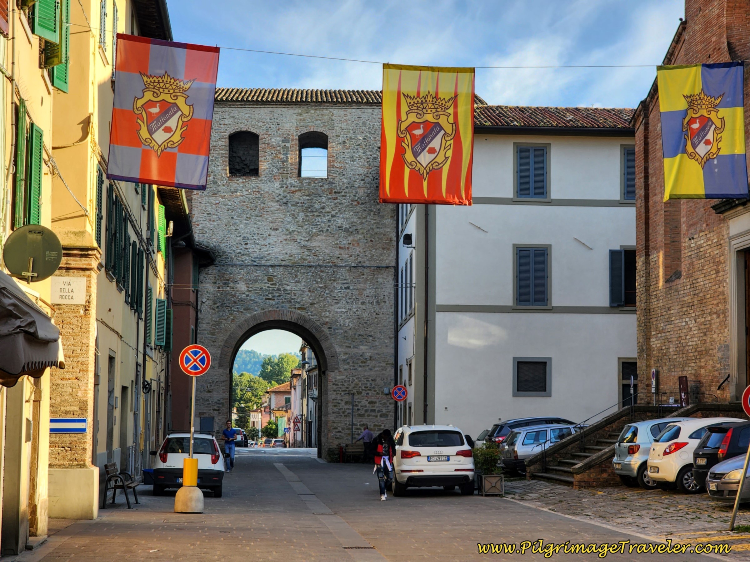 South Gate, Cittá di Castello, day six on the Way of St. Francis, from Cittá di Castello to Pietralunga