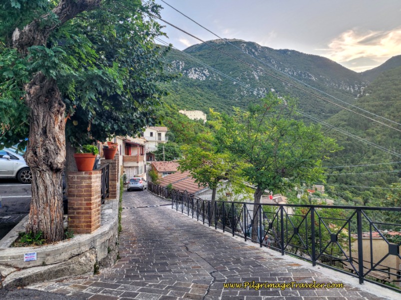 Way of St. Francis: Day Eighteen, Poggio Bustone to Rieti - Walk Down Via Bezzeca, Poggio Bustone