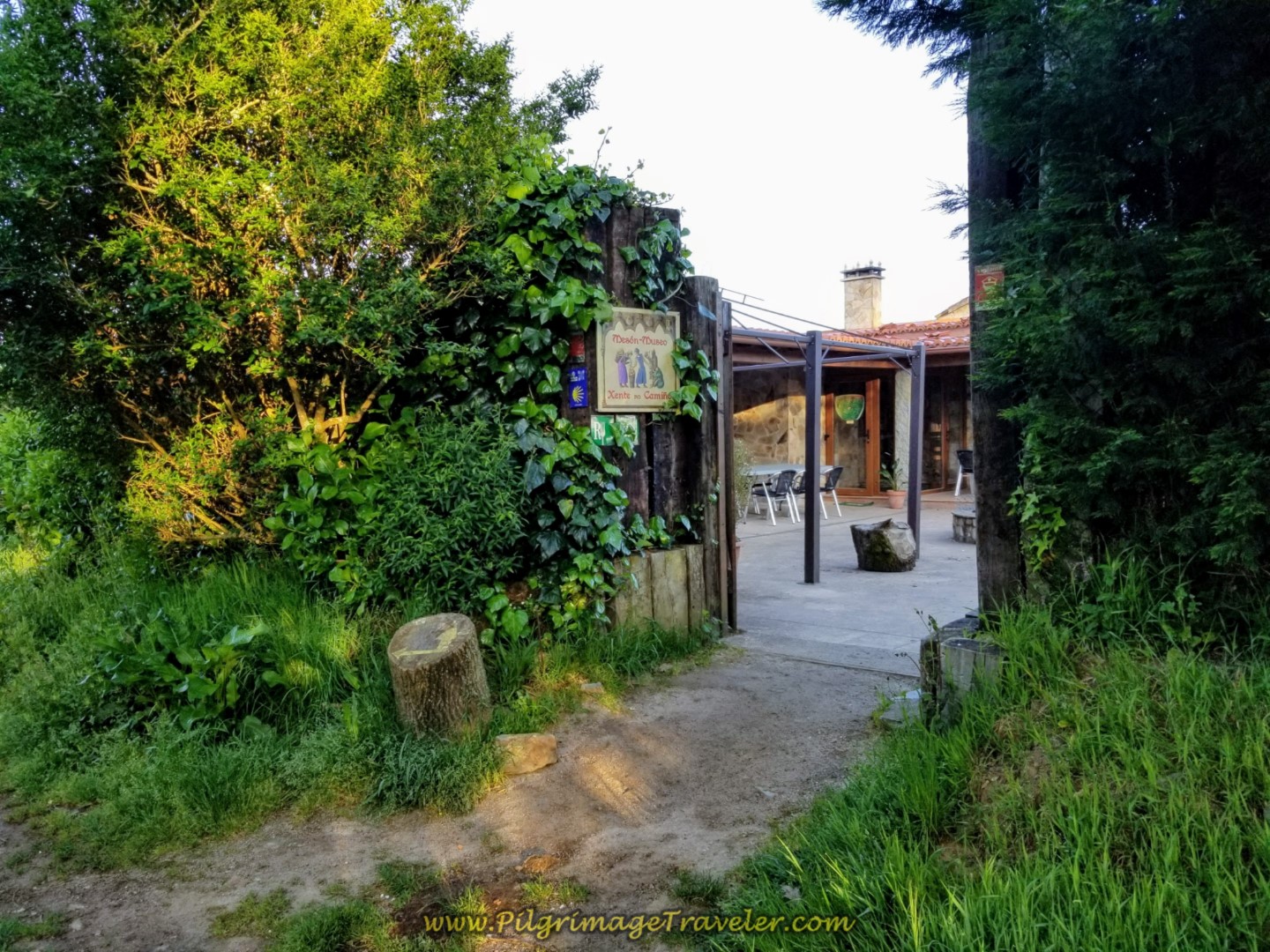 Walk by the Mesón Museo in Presedo,  on day six of the Camino Inglés