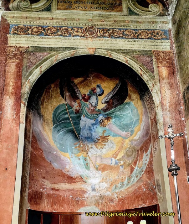 Way of St. Francis: Day Fourteen, Poreta to Spoleto - Chiesa di San Michele Arcangelo Fresco