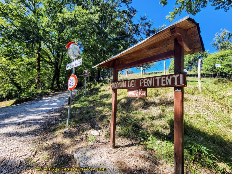 Way of St. Francis: Day Nineteen, Rieti to Poggio San Lorenzo - Crossroads with the Road to Madonna dei Penitenti