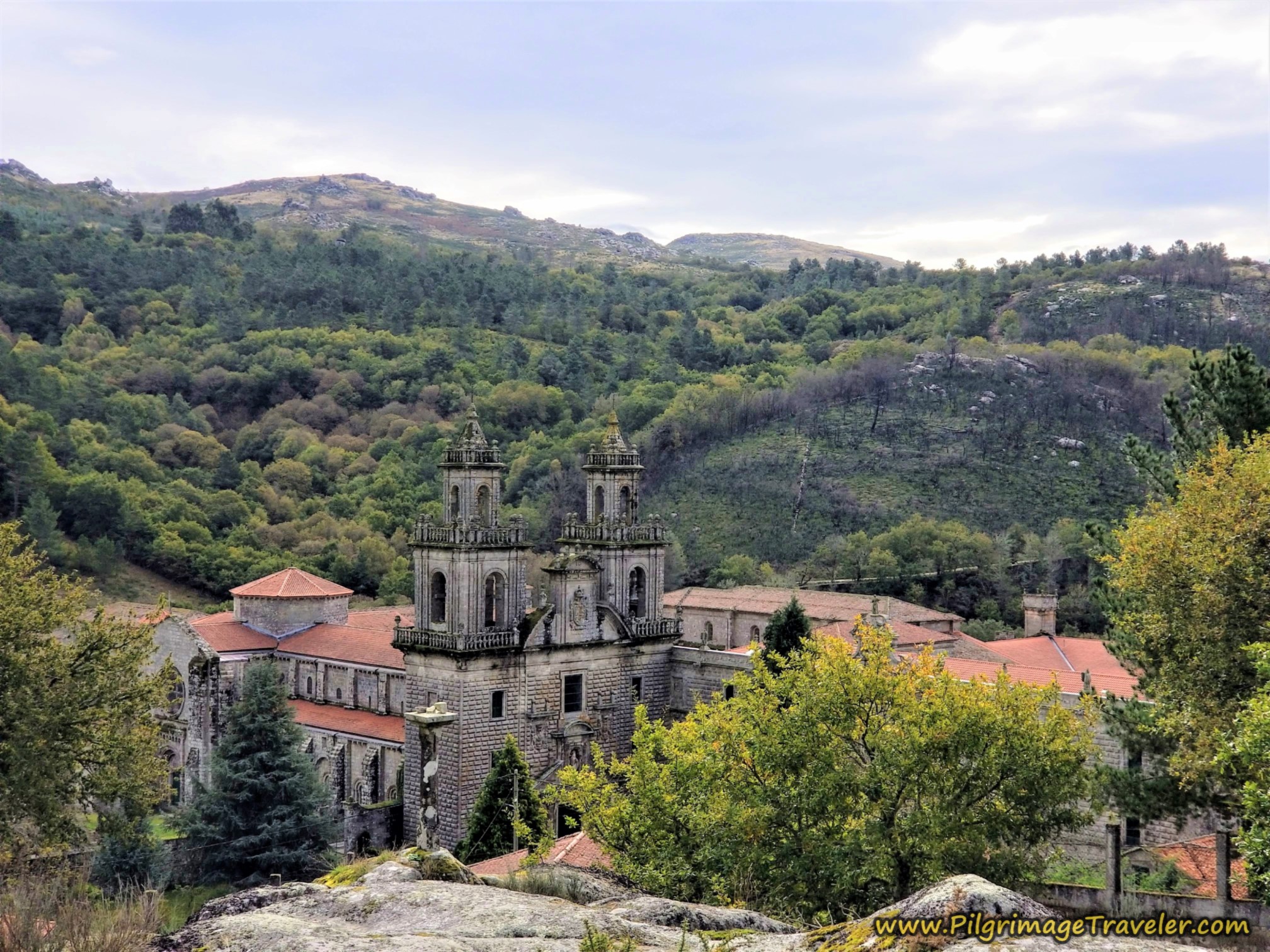 Final View of the Mosteiro de Oseira, at Top of the Hill