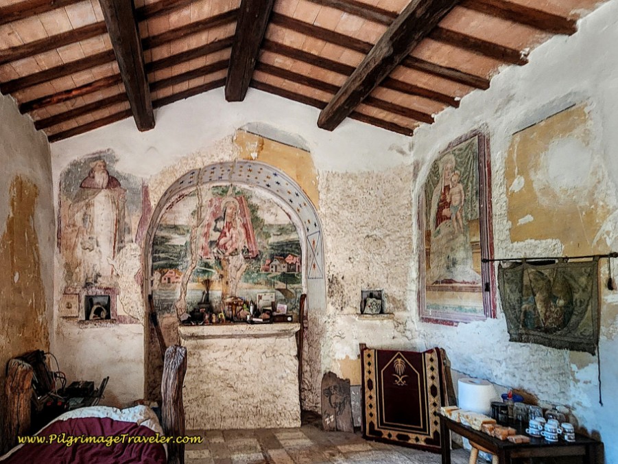 Way of St. Francis: Day Fifteen, Spoleto to Macenano - Frescoes, Chiesa di Sant'Antonio Abate