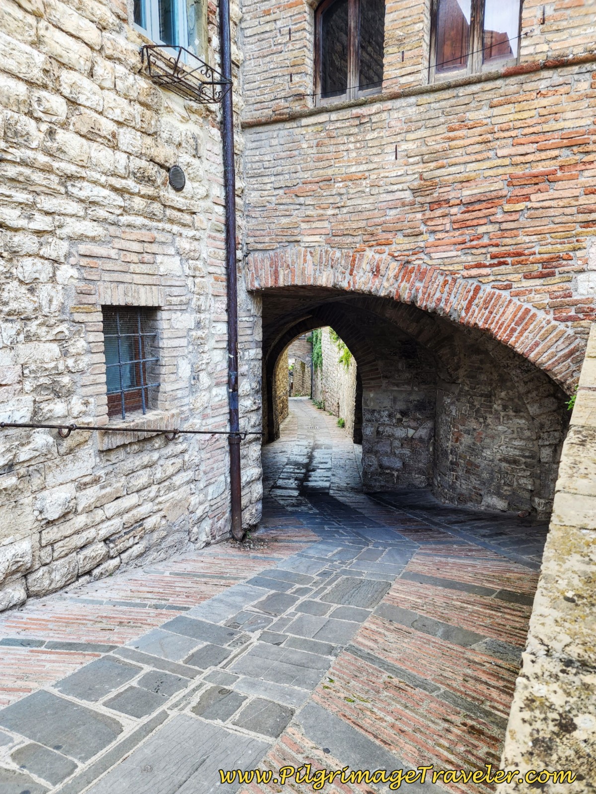 Medieval Street with Archway