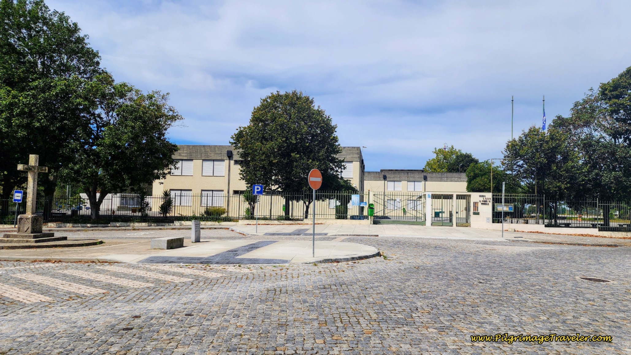 Pass School Buildings with Cross