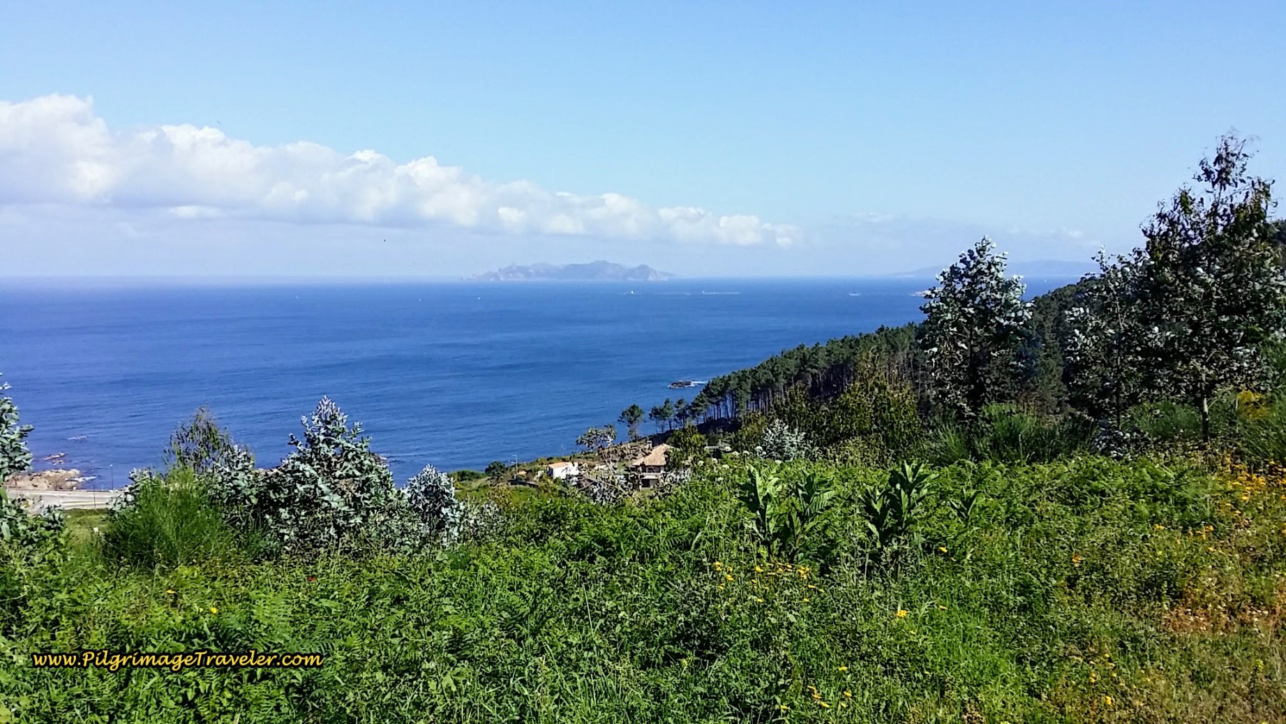 View of Illas Estelas Islands on day twenty, Camino Portugués da Costa View of Illas Estelas Islands