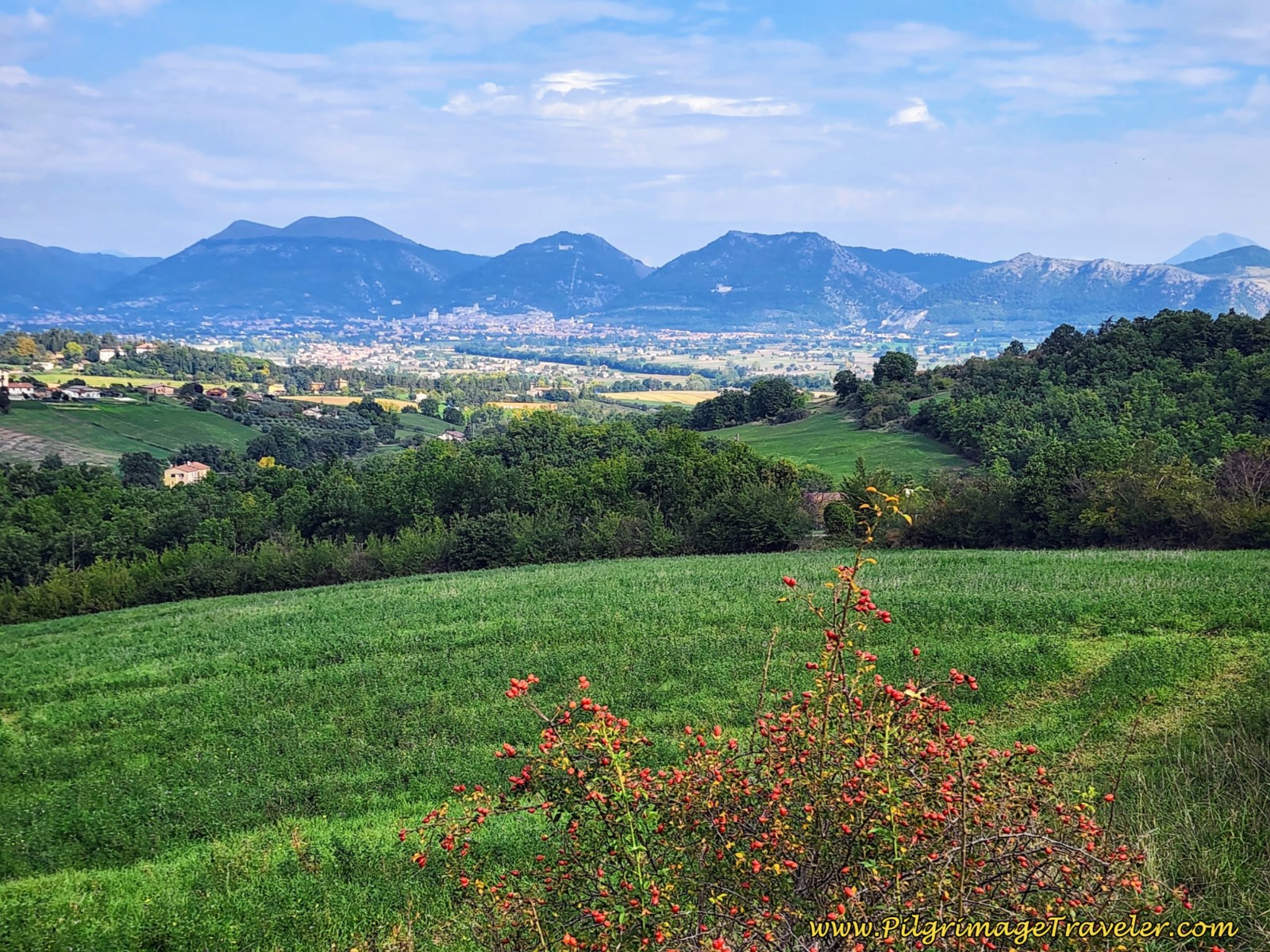 Views of Gubbio, day eight, Way of St. Francis, Gubbio to Biscina