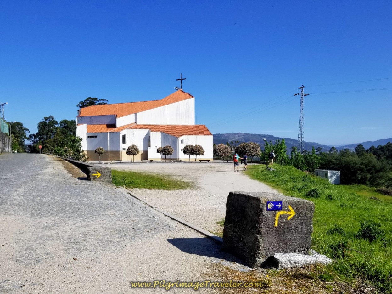 Walk Around the Modern Church to Fátima ~ Igreja Nossa Senhora de Fátima on day seventeen on the Central Route of the Portuguese Camino
