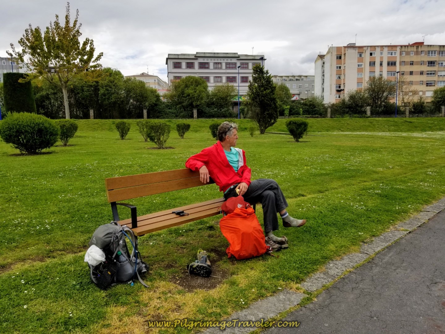 Pit Stop By the River on day one of the La Coruña Arm of the Camino Inglés Pit Stop By the River on day one of the La Coruña Arm of the Camino Inglés