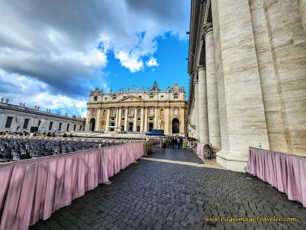 Way of St. Francis: Day Twenty-Three, Monte Sacro to Rome - St. Peter's Basilica Entrance
